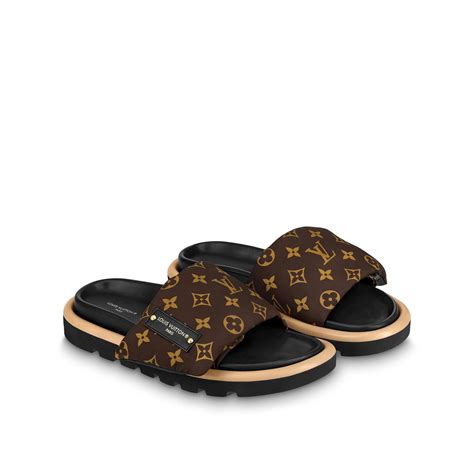 lv slides pink|louis vuitton flat mule slippers.